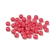 Opaque Acrylic Column Beads, Cerise, 7x4mm, Hole: 1.8mm(SACR-B007-01D)