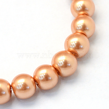Chapelets de perles rondes en verre peint(HY-Q003-6mm-33)-2