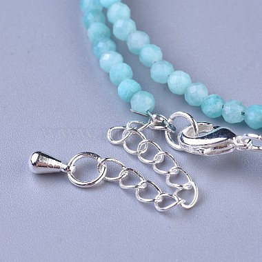 Natural Amazonite Beaded Necklaces(NJEW-K114-B-A07)-3
