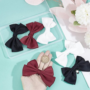 3 Pairs 3 Style Detachable Bowknot Polyester Ribbon Shoe Decoration(AJEW-CP0005-60)-3