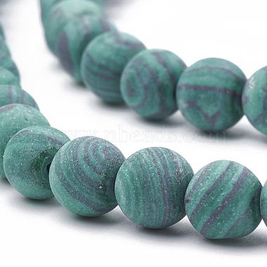 Synthetic Malachite Beads Strands(G-T106-199)-2