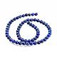 Chapelets de perle en lapis-lazuli naturel(G-G953-01-6mm)-2
