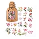 60Pcs 20 Styles PET Flower & Butterfly Decorative Stickers(PW-WG85469-04)-1