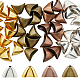 40Pcs 4 Colors Tibetan Style Alloy Triangle Apetalous Bead Cones(FIND-DC0003-95)-1