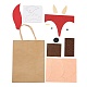 DIY Rectangle with Fox Pattern Kraft Paper Bag Making Set(DIY-F079-06)-2