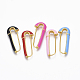 Brass Enamel Safety Pins Earrings(JEWB-R015-01-NF)-1