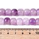 teints naturels blancs perles de jade brins(G-T138-D03)-5