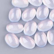 Translucent Resin Cabochons, Oval, Alice Blue, 17.5~18x13x6mm(RESI-S362-13x18-13)