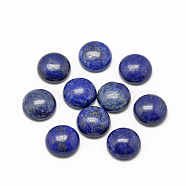 Natural Lapis Lazuli Cabochons, Dyed, Half Round/Dome, 10x4~5mm(X-G-R416-10mm-33)