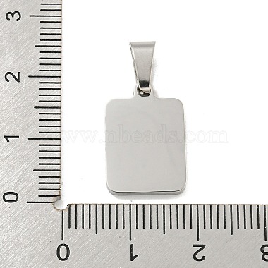 304 pendentifs en coquillage blanc naturel pavés en acier inoxydable(STAS-S130-03P-T)-3