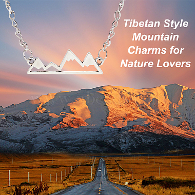 Unicraftale 30 pcs 3 couleurs style tibétain connecteur en alliage de zinc charmes(FIND-UN0002-15)-5