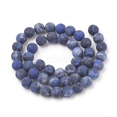 Natural Sodalite Beads Strands(G-T106-054)-3