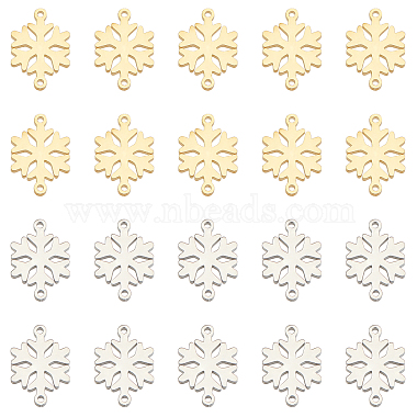 Golden & Stainless Steel Color Snowflake Stainless Steel Links