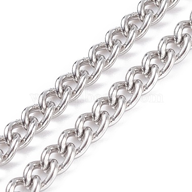 304 Stainless Steel Curb Chains Necklace for Men Women(NJEW-JN03846-03)-4