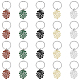 4 Sets Monstera Leaf Alloy Pendant Keychain(KEYC-FH0001-40)-1