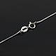 Trendy Unisex Rhodium Plated 925 Sterling Silver Snake Chain Necklaces(STER-M034-A-09)-3