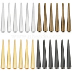 24Pcs 4 Colors Alloy Rivets Set, Cone, Mixed Color, 54x9mm, 6pcs/color(FIND-WR0011-61)