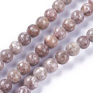 Natural Maifanite/Maifan Stone Beads Strands, Dyed, Round, 6mm, Hole: 1mm, about 62~64pcs/strand, 15.2 inch~15.4 inch(38.5~39cm)(G-L500-03A-6mm)