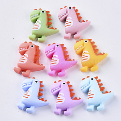 Resin Cabochons, Dinosaur, Mixed Color, 23x19.5x6.5mm(X-CRES-S306-009)