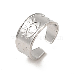 Non-Tarnish 201 Stainless Steel Finger Rings, Stainless Steel Color, Inner Diameter: 18mm(RJEW-H223-01P-08)