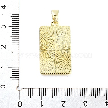 Placage de crémaillère en laiton micro pavé pendentifs en zircone cubique claire(KK-S371-02G-03)-3