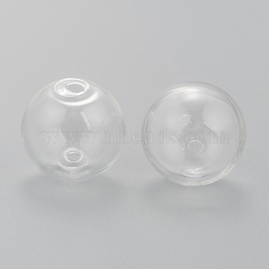 Handmade Blown Glass Globe Beads(X-DH017J-1)-4