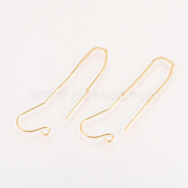 Brass Stud Earring Findings(X-KK-Q735-363G)-1