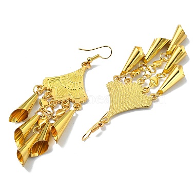 Golden Alloy Chandelier Earrings(EJEW-D092-03C-G)-2