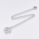 201 Stainless Steel Pendant Necklaces(NJEW-T009-JN136-40-1)-2