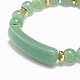 Natural Green Aventurine Rectangle Beaded Stretch Bracelet(BJEW-JB08982-01)-4