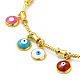 Colorful Enamel Evil Eye Charms Cuff Bangle(BJEW-E073-09G-05)-3