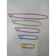 Aluminum Brooch Findings, Stitch Holder, Colorful, 60~200x2mm, about 5size/set(TOOL-WH0015-23)