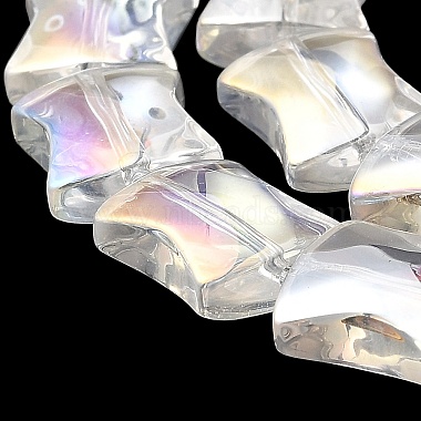 Transparent Electroplate Glass Beads Strands(EGLA-H103-AB01)-4