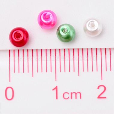 Christmas Mix Pearlized Glass Pearl Beads(HY-X006-4mm-05)-4