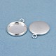 304 Stainless Steel Pendant Cabochon Settings(STAS-F191-14S-D)-2