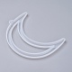 Moules en silicone pour pendentif lune creuse de Noël bricolage(DIY-I034-05)-2