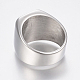 304 Stainless Steel Signet Band Rings for Men(RJEW-G091-16-P)-3