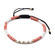 Bracelets réglables de perles tressées avec cordon en nylon(BJEW-JB05480-04)-1