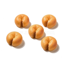 Opaque Resin Imitation Food Decoden Cabochons, Bread, Peru, 21x20x11.5mm(RESI-A033-05P)