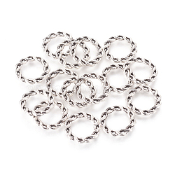 Alloy Linking Rings, Tibetan Style,  Cadmium Free & Nickel Free & Lead Free, Antique Silver, 15x2mm(X-TIBE-4949-AS-NR)
