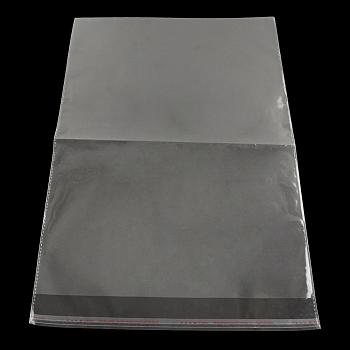 Rectangle OPP Cellophane Bags, Clear, 47x32cm, Unilateral Thickness: 0.035mm, Inner Measure: 43x31cm