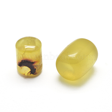 Perles d'agate jaune naturelle(G-L533-50)-2