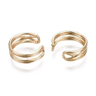 Brass Cuff Earrings(EJEW-Q764-040)-2