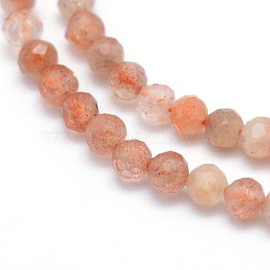 Natural Sunstone Beads Strands(G-E411-13A-2mm)-3