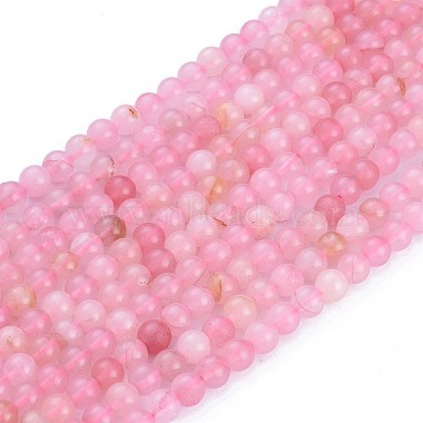 Natural Rose Quartz Beads Strands(X-G-F591-04-6mm)-5
