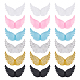 arricraft 36個 6 色のプラスチック製の天使の羽の飾り(DIY-AR0002-99B)-1