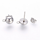 Accesorios para aretes de acero inoxidable que no se deslustran 201(STAS-S064-12)-1