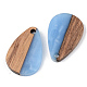 Opaque Resin & Walnut Wood Pendants(RESI-S389-027A-C)-3