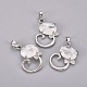 Natural Quartz Crystal Kitten Pendants(G-L512-R20)-1