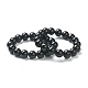 Round Glass Beads Stretch Bracelets for Teen Girl Women(BJEW-A117-E-21)-1